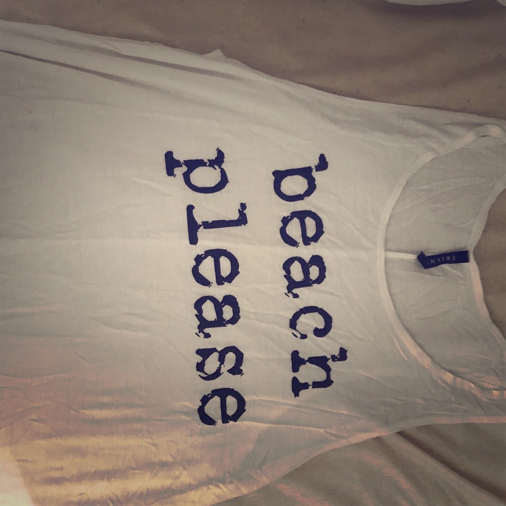 Beach please thick strap tank top